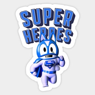 super heroes Sticker